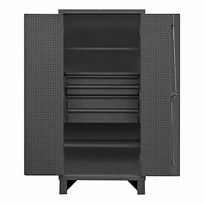 Combination Drawer and Shelf Cabinets with Pegboar image